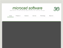 Tablet Screenshot of en.microcadsoftware.com